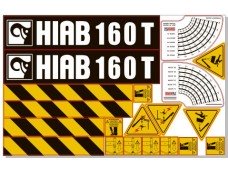 Комплект наклеек КМУ HIAB 160T Комплект наклеек КМУ HIAB 160T