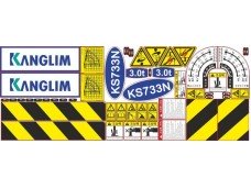 Комплект наклеек КМУ KANGLIM KS-733 Комплект наклеек КМУ KANGLIM KS-733