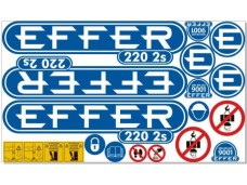 Комплект наклеек КМУ EFFER 220 2s Комплект наклеек КМУ EFFER 220 2s