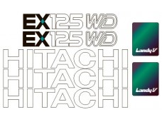 Наклейки на экскаватор HITACHI EX125 WD