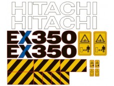 Наклейки на экскаватор HITACHI EX350