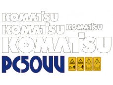Наклейки на экскаватор KOMATSU Наклейки на экскаватор KOMATSU