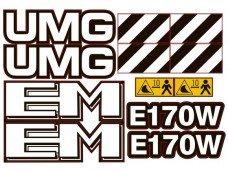 Наклейки на экскаватор UMG