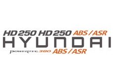 Наклейки на грузовик HYUNDAI HD250 Наклейки на грузовик HYUNDAI HD250