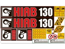 Комплект наклеек КМУ HIAB 130 Комплект наклеек КМУ HIAB 130