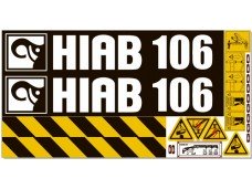 Комплект наклеек КМУ HIAB 106 Комплект наклеек КМУ HIAB 106