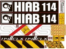 Комплект наклеек КМУ HIAB 114 Комплект наклеек КМУ HIAB 114
