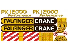 Комплект наклеек КМУ PALFINGER PK12000 Комплект наклеек КМУ PALFINGER PK12000