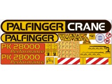 Комплект наклеек КМУ PALFINGER PK28000 Комплект наклеек КМУ PALFINGER PK28000