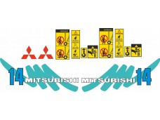 Наклейки на погрузчик MITSUBISHI