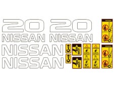 Наклейки на погрузчик NISSAN 20