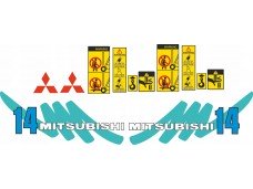 Наклейки на погрузчик MITSUBISHI Наклейки на погрузчик MITSUBISHI
