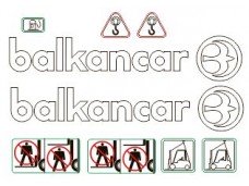 Наклейки на погрузчик BALKANCAR Наклейки на погрузчик BALKANCAR