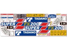 Комплект наклеек КМУ TADANO ZF200 Комплект наклеек КМУ TADANO ZF200